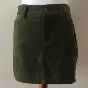 Haute Hippie Forest Green Mini Skirt